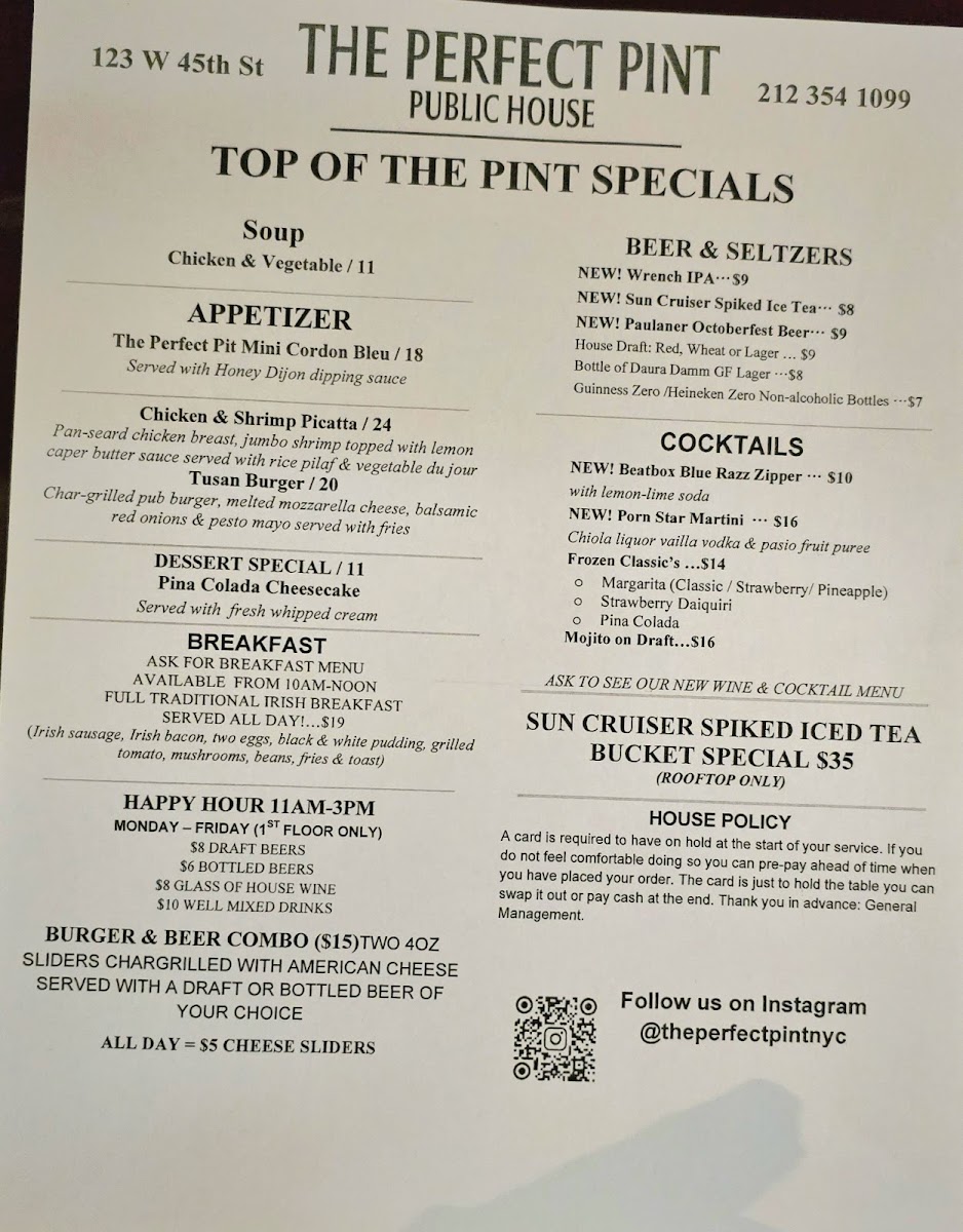 The Perfect Pint Menu - Image 4